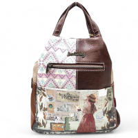 Mochila Antirrobo Sweet Candy, Chequia, Nueva Colección Viajes, C-261-01 - 26x30x12 cm,  Estilo, Seguridad y Comodidad  Cierre de Cremallera, Bolsillo Frontal  Diseño Encantador  Piel Sintética PU/Poliéster - details 4