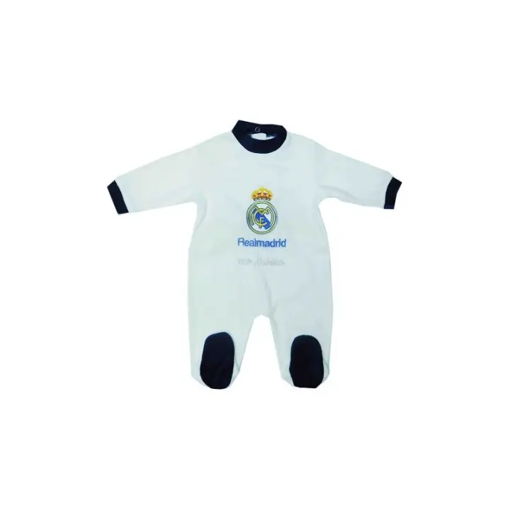 Pelele Real Madrid bebé blanco azul invierno RM101 - 1