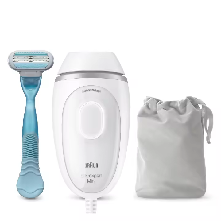 Braun IPL Silk·Expert Mini PL1124 - Depiladora de luz pulsada (IPL) de ultima generación para mujer, depilación permanente del vello visible, fácil, segura y eficiente - 1