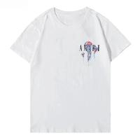 Camiseta Casual De Manga Corta Para Hombres Y Mujeres Estampado Brillante Cuello Redondo Moda Hip Hop Ropa De Calle - details 1