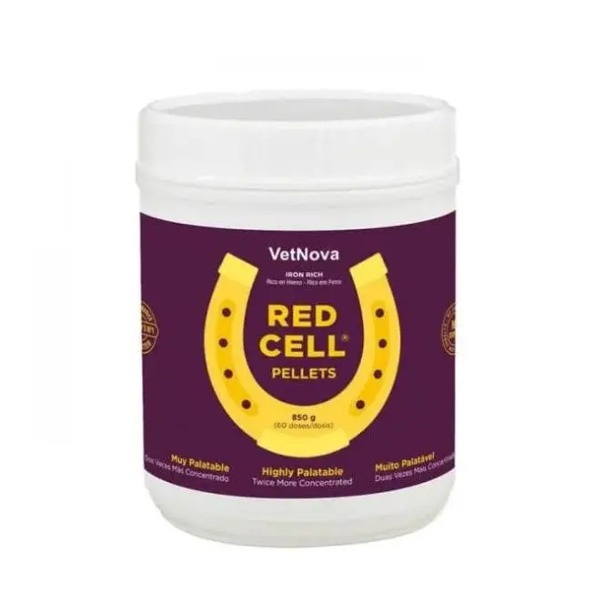Vetnova Suplemento para Equinos RED CELL PELLETS 850 Gr - Mejora el Rendimiento - 1