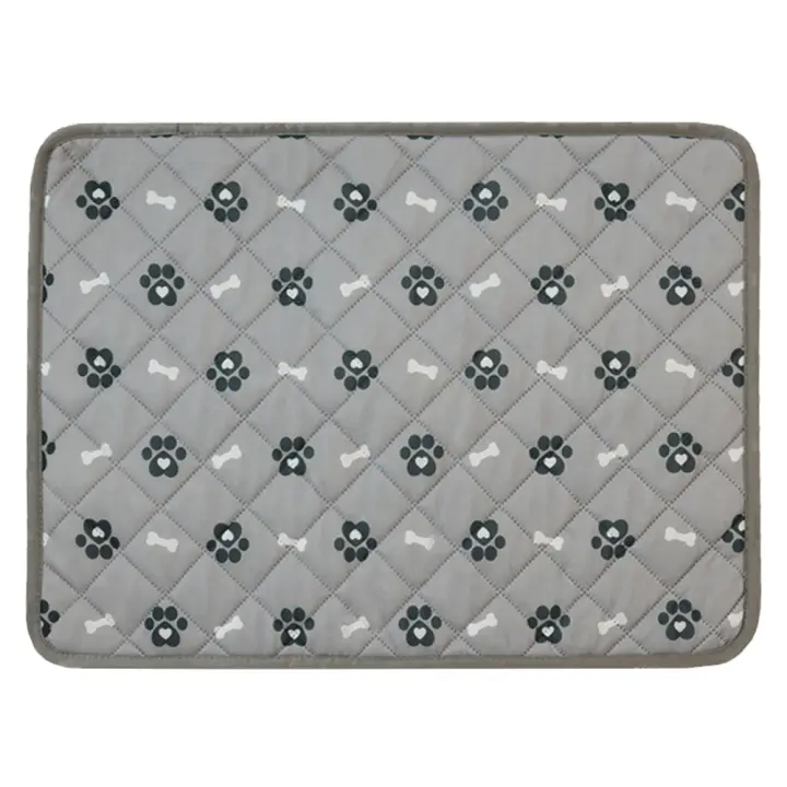 Alfombrilla antideslizante y transpirable para perros con estampado, alfombrilla refrescante para mascotas, alfombrilla refrescante para gatos, alfombrilla refrescante de seda helada de verano para mascotas - 1