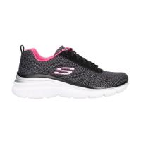 Deportivos Skechers  Fashion Fit Bold Boundaries Para Mujer En Color Negro Rosa Fucsia - details 1