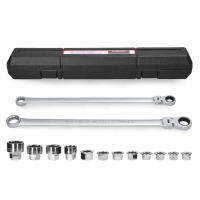 Juego De Llaves De Encaje Ajustable 15 En 1 De Acero Vanadio Cromado Kit De Llaves De Torque Para Reparación De Coches Herramientas Manuales - details 5