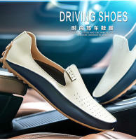 Zapatos Casuales Para Hombre De Alta Calidad Zapatos De Conducción Cómodos Cuero PU Talla Verdadera Elemento De Moda Látex Antigolpes - details 0