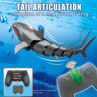 Tiburón teledirigido de juguete, Barco de RC de 2.4GHz, simulación de tiburón de Control Remoto,Juguete de tiburón acuático,Juguete de Piscina Regalo para 6+ Años Niño Niña - details 2