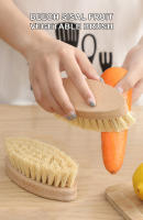 Cepillo Multifuncional De Verduras Y Frutas Cepillo De Limpieza Para Platos De Madera De Abeto Y Sisal Accesorio De Cocina Portátil Para Limpieza De Verduras - details 0