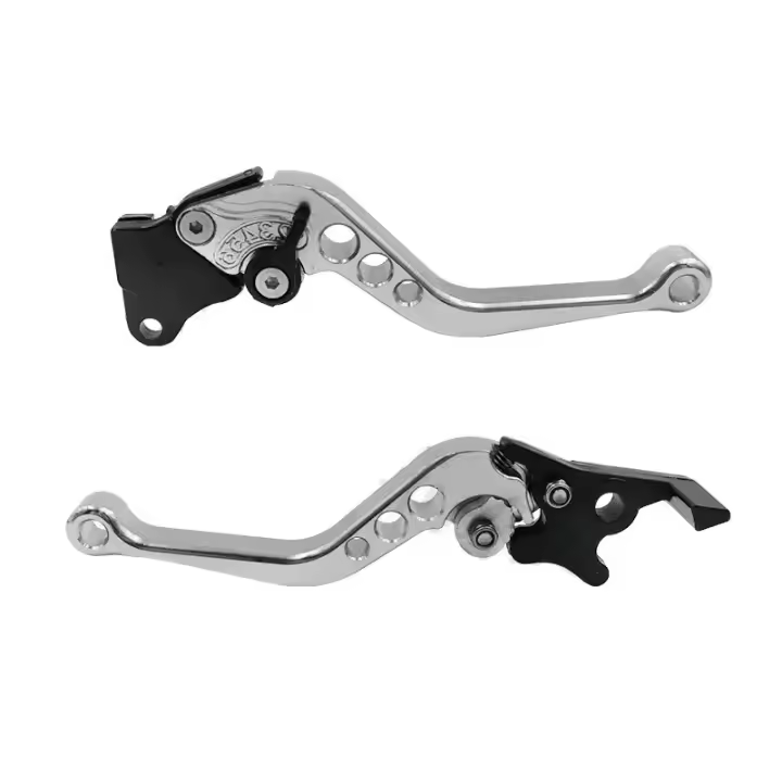 1 Pares De Manillar De Freno Y Embrague Ajustable Universal Para Motocicleta Modificación CNC Pieza De Modificación Para Manillar De Freno De Tambor - 1