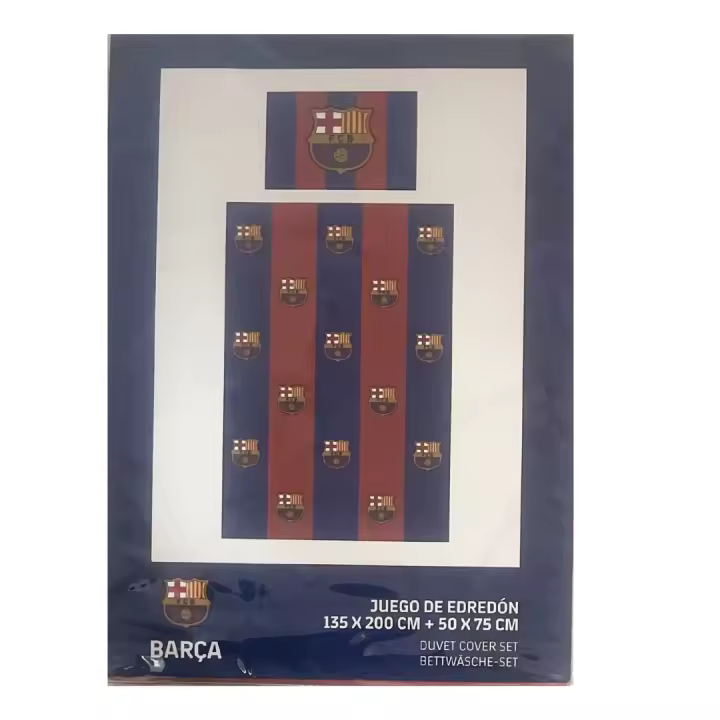 Mozuru Funda Nórdica FC Barcelona "Blaugrana" de Microfibra - Tamaño 135 x 200 cm - 1