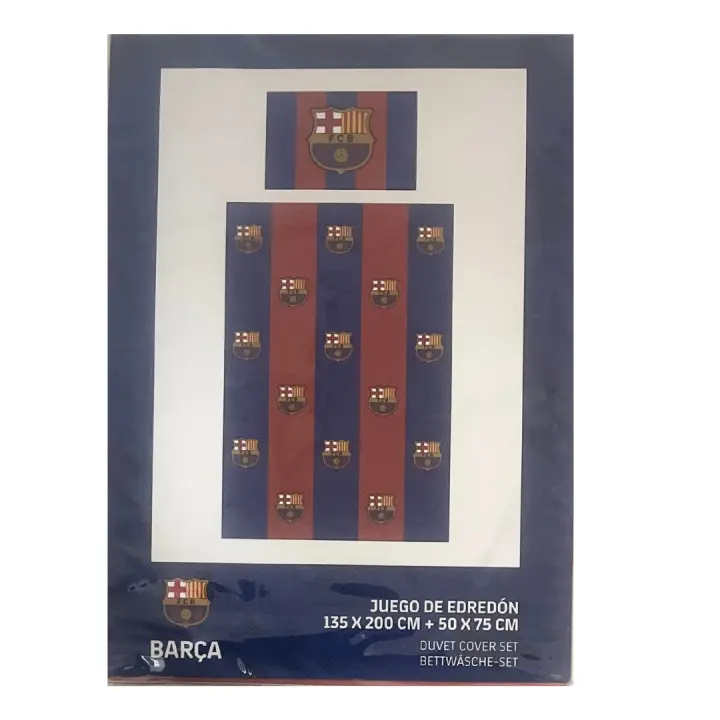 Mozuru Funda Nórdica FC Barcelona "Blaugrana" de Microfibra - Tamaño 135 x 200 cm - 1