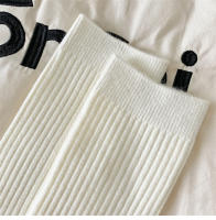 Calcetines Retro Para Mujer Estilo Japonés Otoño Nuevo Color Sólido Calientes Para Casa Simples Ciclista Transpirables Casuales Rayados Sueltos - details 11
