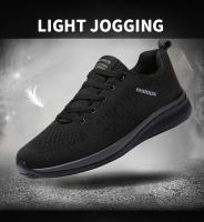 Zapatos De Correr Para Hombre Casual Ligeros Y Transpirables Zapatillas Deportivas Con Diseño De Tejido Respirable Para Caminar - details 1