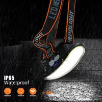 Linterna Frontal LED COB 180° Recargable Por USB Con 3 Modos Lámpara De Cabeza Para Senderismo Y Camping Impermeable - details 3