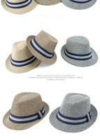 Sombrero Fedora De Lujo Para Hombres Mayores Protección Solar Para Playa Y Bodas Sombrero De Paja Para Fiesta De Jazz En Primavera Y Verano - details 7