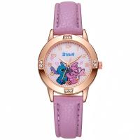 Reloj De Cuarzo Anime Pointer Para Niños Lilo & Stitch Regalo De Vacaciones Reloj Infantil Con Marcas Arábigas Y Cierre De Correa De Cuero - details 9