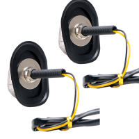 Par De Señales De Giro Para Motocicleta 12V Con 9 LEDs Luz Amarilla Indicadores De Señalización Con Interruptor Piranha - details 9