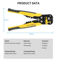Alicates Multifuncionales Para Despeguer Cables Y Cortar Terminales De Alta Precisión Herramienta Manual Automática Para Electricidad - details 0