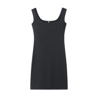 Nuevo Vestido Casual Para Mujer Verano 2024 Color Sólido Con Tirantes A-Line De Rodilla Polyester Sin Estirar Estilo Clásico - details 12