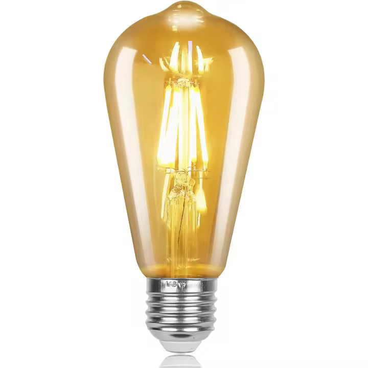 Bomb LED Edison Vintage, E27 4W, Luz Cálida, Estilo Retro - 1