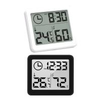 Termómetro Y Higrómetro Digital Ultrafino Para El Hogar Con Pantalla LCD Reloj De Pared Sensor De Temperatura Y Humedad Térmica - details 15