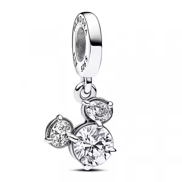Pandora - Charm Colgante Silueta Cabeza Brillante de Mickey Mouse 793031C01 - 1