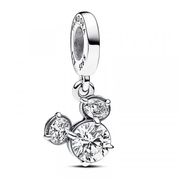 Pandora - Charm Colgante Silueta Cabeza Brillante de Mickey Mouse 793031C01 - 1