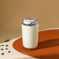 Taza de café con leche con aislamiento de 320 ml, de alto valor estético, anticaídas, de doble capa, con aislamiento al vacío - details 2