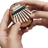 Mini Kalimba De Madera Con 8 Teclas Calidad Superior Instrumento Musical De Pulsera Regalo Accesorio Esencial Para Dedos Y Túmbo - details 6