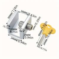 Cerradura De Seguridad Para Ventanas Y Puertas Sliding Sash Stopper Antirrobo Para Niños Cinta De Bloqueo De Armario - details 0
