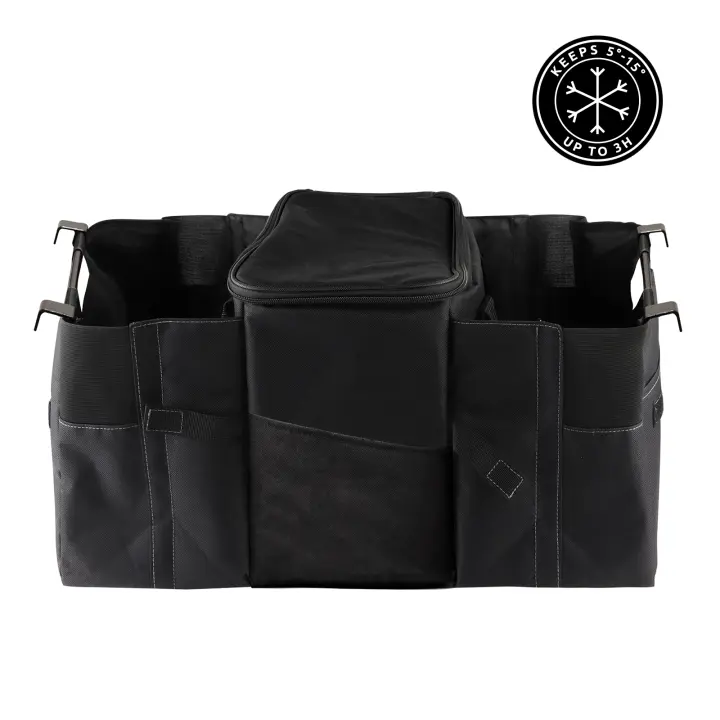 Bolsa de Almacenamiento para Coche con Compartimento Térmico – Organizador Plegable, Impermeable y Compacto – Ideal para Viajes y Picnic - 1