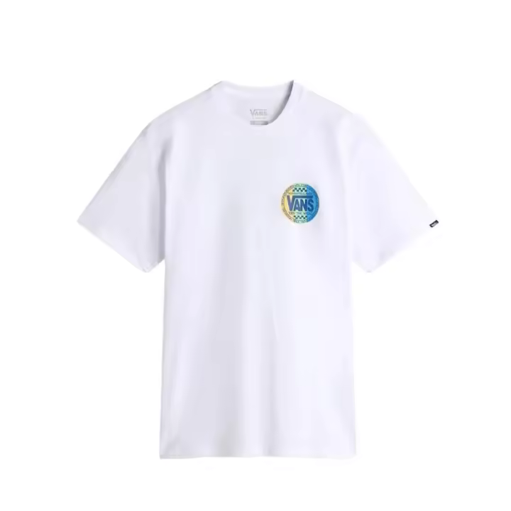 Camiseta Hombre Vans Retro Co Blanca - 1