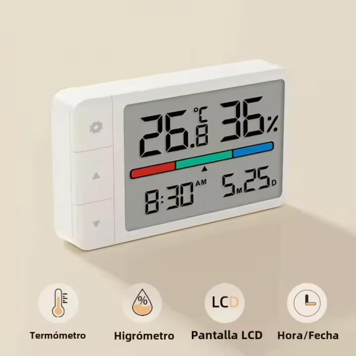Termómetro Y Higrómetro Inteligente Xiaomi MiaoMiaoCe Estación Meteorológica Digital Multifuncional Con Reloj Sensor Para El Hogar - 1