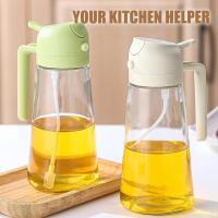 Botella De Aceite De Vidrio 500ml Con Reproductor De Golpes Para Cocina BBQ Y Picnics Herramientas Ecológicas Para Negocios - details 2