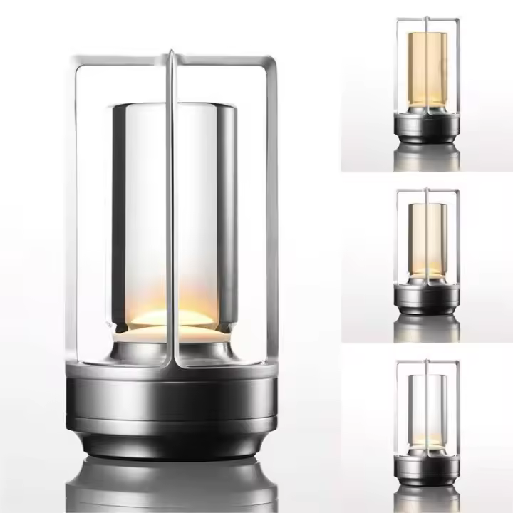 Lámpara De Mesa Recargable 2000 Mah Luz Nocturna Táctil Atmosfera USB Para Camping Y Uso Doméstico Luz De Ambiente Exterior - 1