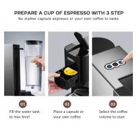 MáQuina Cafetera CáPsulas 4 En 1 Hibrew H3a, Cafetera Express 19 Bares, Modo FríO/Caliente, Tanque De Agua De 1000 Ml, Compatible Con CáPsulas Dg/Nes/K-Cup/Ese/Café Molido, Superautomatica - details 10
