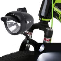 Bicicletas Faro Brillante Bicicleta De Montaña Faro Delantero 1-LED Con Soporte De La Lámpara Sombrilla Ciclismo Faro Bandeja De Metal Shell Retro-Negro - details 3