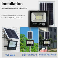 Lámpara De Inundación Solar Con Control Remoto Y Reflectivo LED Para Exterior Jardín Luz De Calle Inteligente IP67 Moderna Abs Plástico - details 7
