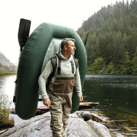 INTEX - Pato de pesca hinchable Big Catch Pro, 165x120x38 cm, material Super-Tough resistente y duradero, soporta 140 kg, incluye remos, hinchador, mochila, soportes de caña desmontables y 2 bolsas de almacenamiento - details 2