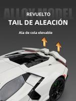 Modelo De Coche Miniatura 1:24 Lambor Revuelto En Aleación De Latón Abre Puertas De 4 Puertas Juguete Para Niños Regalo Para Niños - details 11