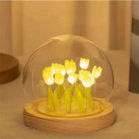 Lámpara De Noche Artificial De Tulipán Hecho a Mano Para Decoración De Habitación Regalo De Cumpleaños Y Navidad Lámpara De Mesa LED Para Fiestas Y Aniversarios - details 10