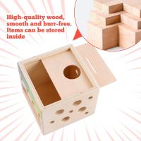 Juguete clasificador de formas de madera, cubeta de actividades de madera, juguetes Montessori, juguete de cosecha de zanahoria, clasificador de formas de color a juego para niños pequeños y niñas, 1 2 3 4 5 - details 6