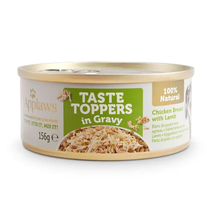 Applaws Lata Topper Perros Pollo y Cordero en Salsa  Comida húmeda en lata para perros - 1