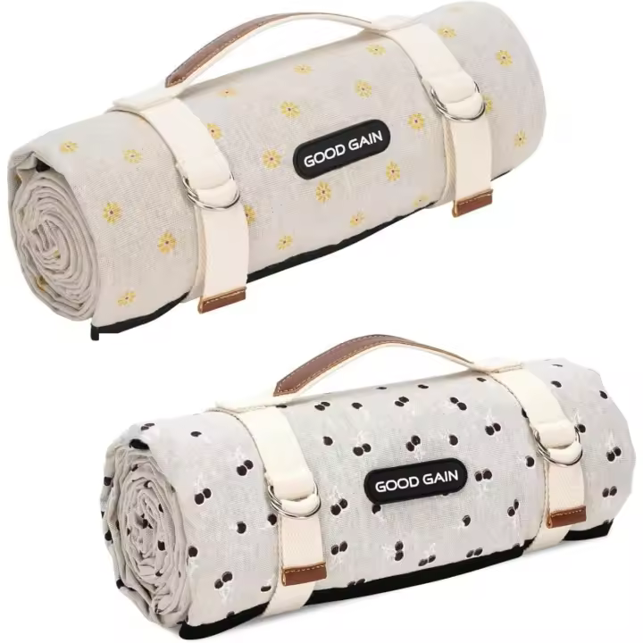 Mantas de picnic extra grandes para Exterior with Correa de Transporte, Esterilla de camping portátil de gran tamaño de 78 "x 57", resistant al agua y a la arena, Esterilla de Playa para Exterior - 1