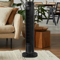 Ventilador de torre Jocca 74 cm negro con mando a distancia, 3 velocidades y modos (normal, natural, noche), oscilación 75°, temporizador 7.5h, silencioso, potente y elegante, ideal para hogar u oficina, 50W - details 0