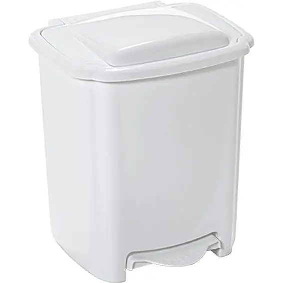 Universal Cubo Blanco Con Pedal 6751 10L - 1