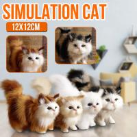 Juguete De Peluche Simulación De Gato Lindo Muñeco De Peluche Suave Para Niñas Y Niños Regalo De Cumpleaños O Día De San Valentín Animal Realista Modelo De Gata Para Niñas - details 1