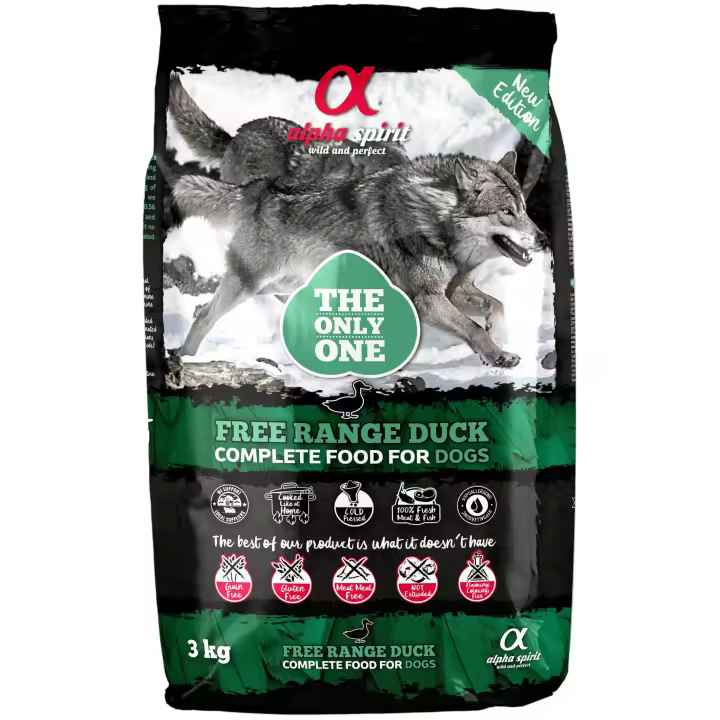 Pienso Para Perros Alpha Spirit The Only One Free Range Duck 3 Kg - 1