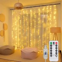 Luz De Cadena De 300 LED Para Ventanas Decoración De Fiestas Y Bodas En Casa Jardín Dormitorio Exterior E Interior Pared - details 0