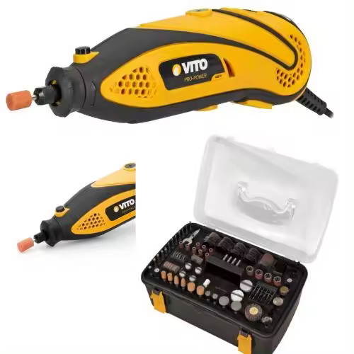Mini maquina pulir VITO 135w. Con 218 accesorios VIKMF218A - 1