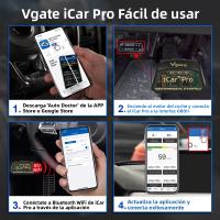 Vgate iCar pro ELM327 BT/WIFI 4.0 Herramienta De Diagnóstico OBD2 Código Lector Y Escáner Compatible Con Android Y iOS - details 3